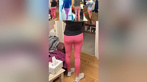 My PE teacher wife in various pink leggings/yoga pants. | watch  HD candid camera xxx video for free