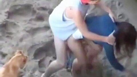 Teens doggy style on the beach (18+) | watch  HD spy camera porn video for free