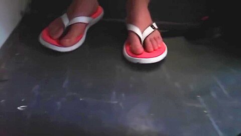 Candid Pink Flip Flops | watch  HD voyeur camera porn video for free