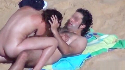 my mom enjoys beach sex with her lover | watch  HD spy camera sex video for free