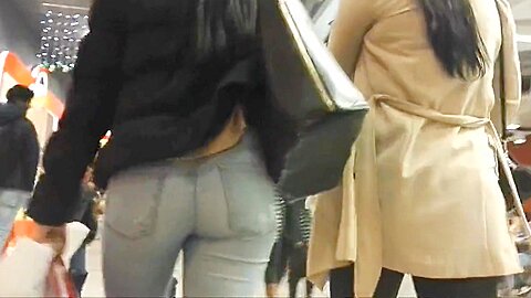 teen ass in tight jean close filmed hidden cam | watch  HD candid camera porn movie for free