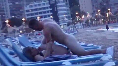 Caught fucking on a Spanish beach | watch  HD spy camera porn video for free