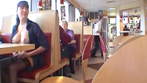 flashing restaurant | watch  HD candid camera sex movie for free