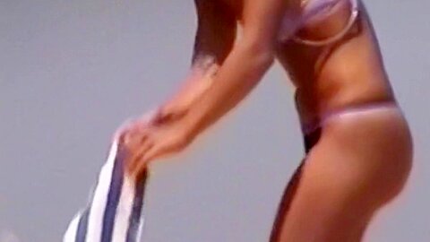 Delicious ass at beach | watch  HD voyeur camera porn video for free