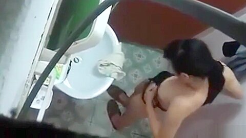 Asian Stepmom spied while showering | watch  HD hidden camera sex movie for free