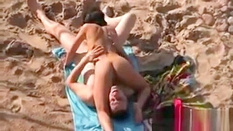 Couple Doing A 69 At The Beach | watch  HD candid cam xxx video for free