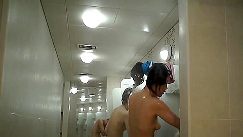 Korean pool shower voyeur | watch  HD candid camera xxx video for free