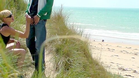 Couple play at the beach | watch  HD hidden camera sex video for free