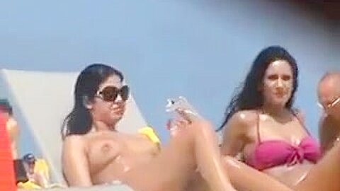 Topless Girl At The Beach | watch  HD candid camera sex movie for free