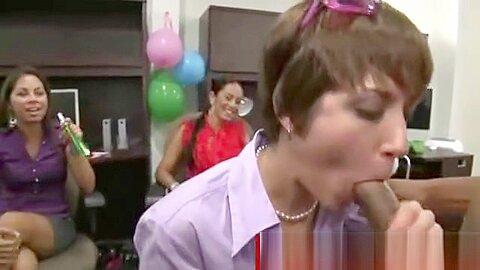 Cfnm office party ladies caressing cocks | watch  HD voyeur cam porn video for free
