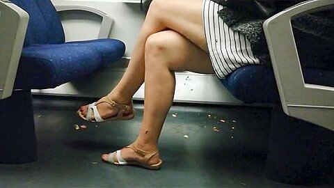 Sexy Legs on the train | watch  HD spy cam porn movie for free