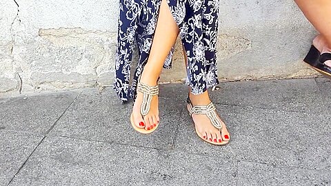 her perfect feets sexy long feets red toes | watch  HD voyeur cam xxx movie for free