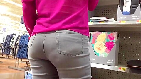 Grey Denim Jeans PAWG Thick Ass | watch  HD hidden cam porn movie for free