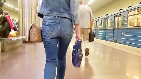 Sexy ass in tight jeans | watch  HD candid camera sex video for free