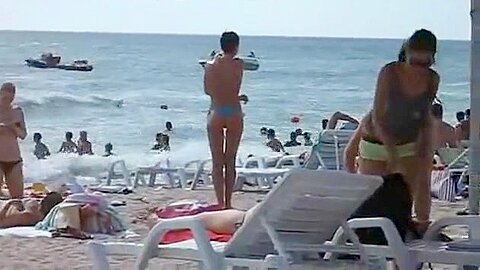 Hidden cam (fake) sex on the beach | watch  HD candid cam sex movie for free