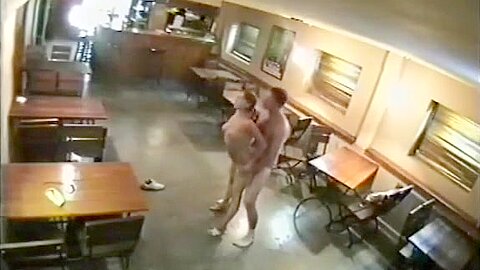 Security Cam catches couple in bar | watch  HD candid cam porn movie for free