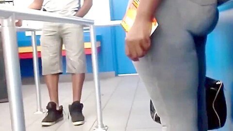 Fat Ass in Line | watch  HD hidden cam sex movie for free
