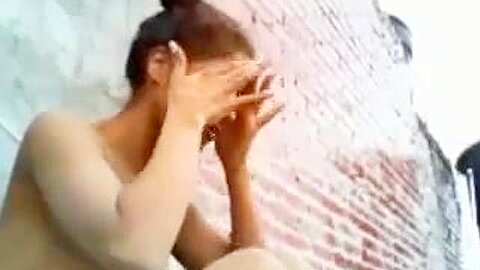 Showering in the roof | watch  HD voyeur cam sex movie for free