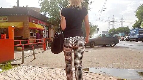 Russian round ass walk on the street | watch  HD spy camera porn video for free