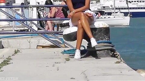 She flashing her creamy pussy in public | watch  HD hidden cam xxx video for free