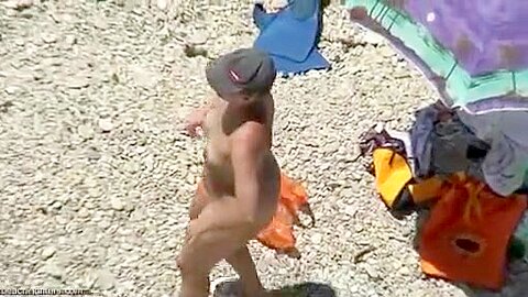 Voyeur (fake) cam view of horny couple fucking on public beach | watch  HD candid camera xxx movie for free