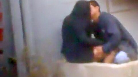 Voyeur (fake) tapes a couple fucking in public and he gets busted | watch  HD candid cam porn movie for free
