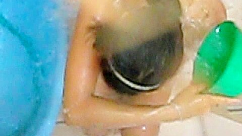 voyeur (fake) chiness cutie shower | watch  HD spy cam sex video for free