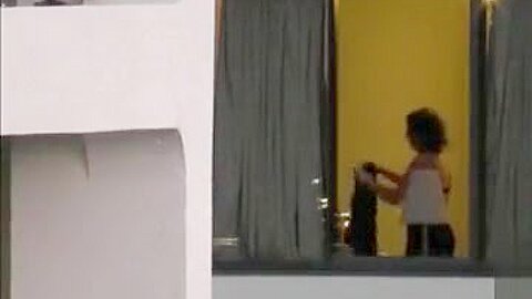 Imposing neighbor changes her clothes | watch  HD hidden cam porn video for free
