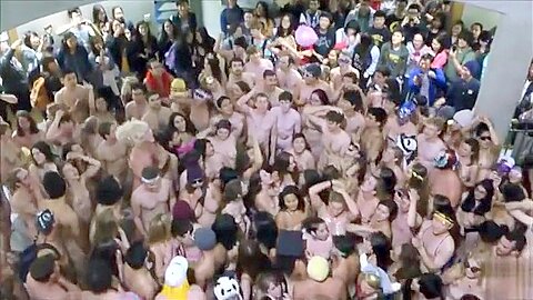 Nude parade of the naughty students | watch  HD hidden cam porn video for free