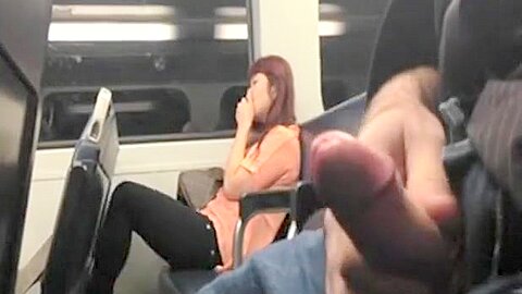 Train passenger can't believe what the guy next to her is doing! | watch  HD candid camera sex video for free