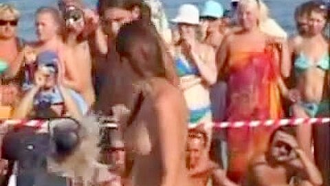 Nude Beach - Beauty Contest | watch  HD hidden camera sex video for free