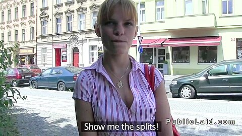Czech amateur ballerina flashing and fucking in public | watch  HD candid camera porn video for free