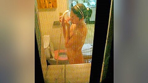 window voyeur on korean gal showering | watch  HD spy camera xxx movie for free
