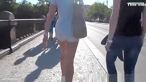 Girl walking the bridge | watch  HD hidden cam sex video for free