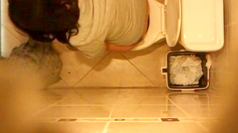 Spy camera secretly installed in toilet ceiling | watch  HD hidden cam xxx movie for free