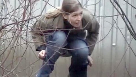 Woman pees beyond shelter | watch  HD hidden cam sex movie for free
