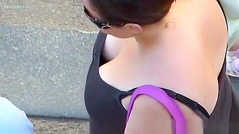 Looking to the neckline busty moms. | watch  HD hidden cam sex movie for free