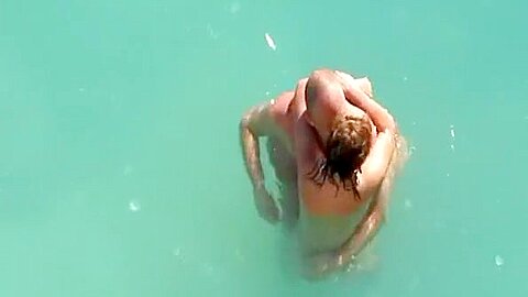 Nude couple fucking in water | watch  HD spy camera porn movie for free