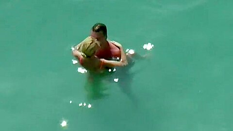 Couple kissing and fucking in the water | watch  HD candid camera porn movie for free