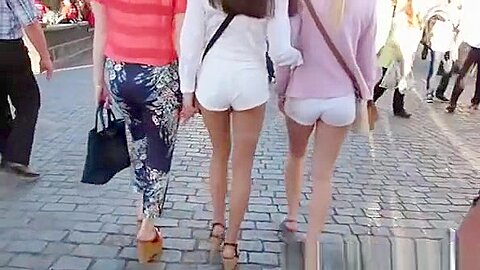 Three pretty girls with sexy ass | watch  HD candid cam xxx movie for free