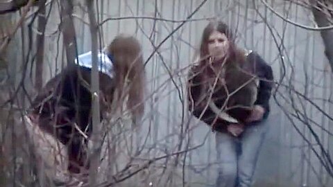 Two girl friends spied while peeing | watch  HD candid cam xxx movie for free