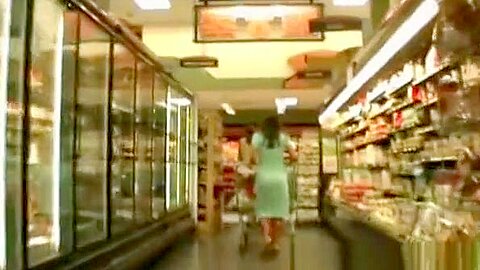 Upskirt (fake) in supermarket 2 | watch  HD candid camera porn movie for free