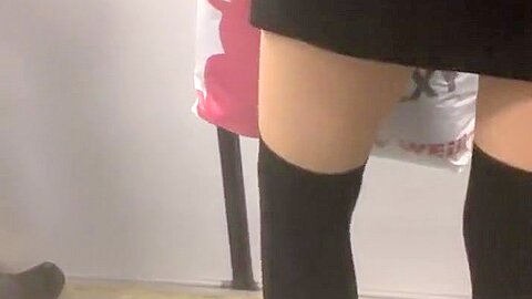 Unique style of a girl in the subway | watch  HD candid cam porn movie for free