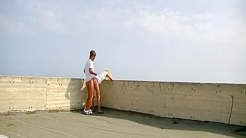 Sex on top of a skyscraper | watch  HD hidden camera porn movie for free