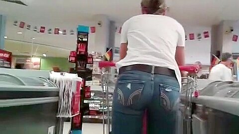 Tight jeans pants woman | watch  HD candid cam porn video for free