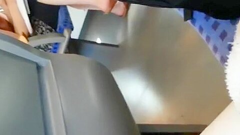 Guy playing with his cock in train | watch  HD spy camera xxx movie for free