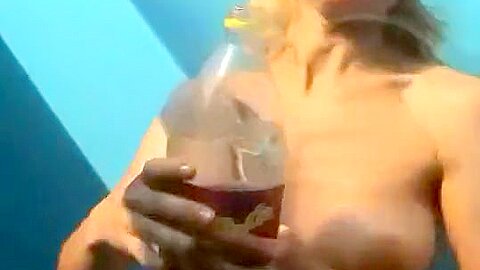 Blonde girl showering at a beach | watch  HD candid cam porn movie for free