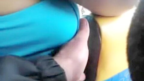 Boob groped in Bus | watch  HD spy cam xxx video for free