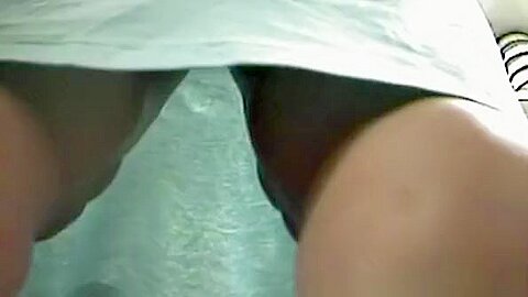 Upskirt (fake) in supermarket | watch  HD candid cam porn video for free