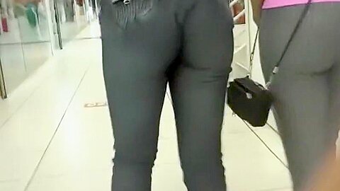 Ass crack swallowed the sweatpants | watch  HD candid cam xxx video for free